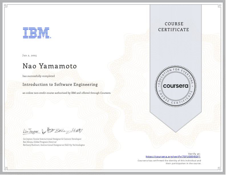 Certificate 1