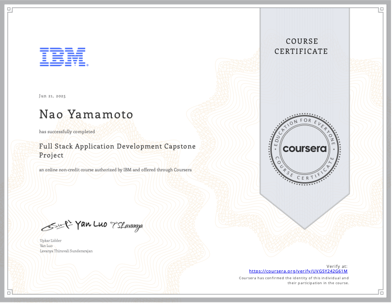Certificate 12