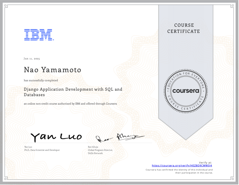 Certificate 9